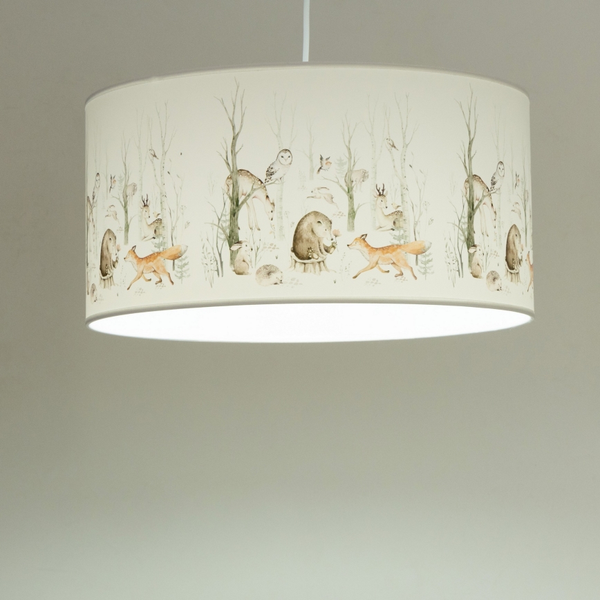 Taklampa för barn KIDS ROOM 1xE27/60W/230V Ø 40 cm med djurmotiv