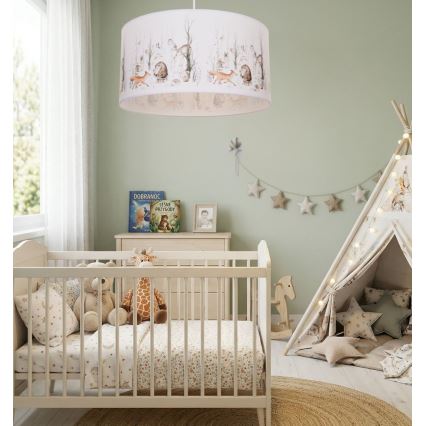 Taklampa för barn KIDS ROOM 1xE27/60W/230V Ø 40 cm med djurmotiv