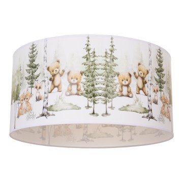 Taklampa för barn KIDS ROOM 1xE27/60W/230V Ø 40 cm med djurmotiv