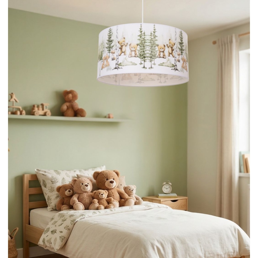 Taklampa för barn KIDS ROOM 1xE27/60W/230V Ø 40 cm med lekfulla djurmotiv