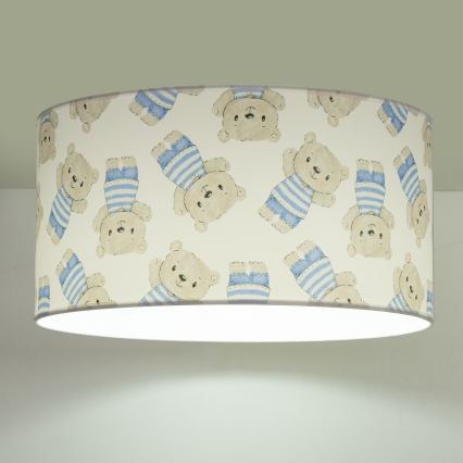Taklampa för barn KIDS ROOM, 1xE27/60W/230V, Ø 40 cm, med nallemotiv