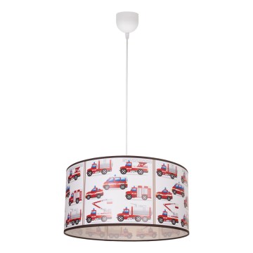 Taklampa för barnrum KIDS ROOM 1xE27/60W/230V Ø 40 cm brandmän