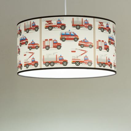 Taklampa för barnrum KIDS ROOM 1xE27/60W/230V Ø 40 cm brandmän