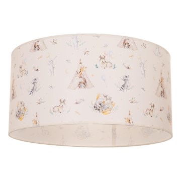 Taklampa för barnrum KIDS ROOM 1xE27/60W/230V, Ø 40 cm, djurmotiv