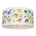 Taklampa för barnrum KIDS ROOM 1xE27/60W/230V Ø 40 cm med dinosauriemotiv