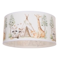 Taklampa för barnrum KIDS ROOM 1xE27/60W/230V Ø 40 cm med djurmotiv