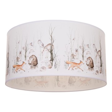 Taklampa för barnrum KIDS ROOM 1xE27/60W/230V Ø 40 cm med lekfulla djurmotiv