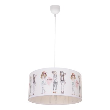 Taklampa för flickor GIRLS VIBES 1xE27/60W/230V Ø 40 cm