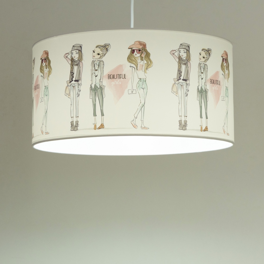 Taklampa för flickor GIRLS VIBES 1xE27/60W/230V Ø 40 cm