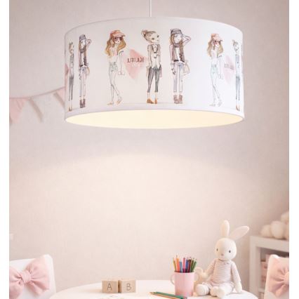 Taklampa för flickor GIRLS VIBES 1xE27/60W/230V Ø 40 cm