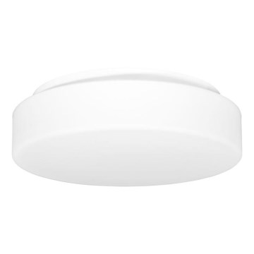 Taklampa för utomhusbruk med sensor HECTOR 1xE27/60W/230V diameter 30 cm IP44 opal vit