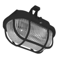Taklampa för utomhusbruk OVAL 1xE27/60W/230V IP44 svart