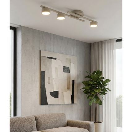 Taklampa FRAGMENT 3xGX53/12W/230V beige