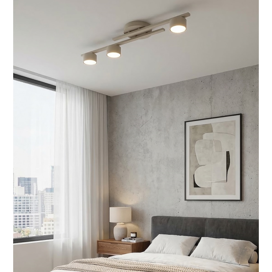 Taklampa FRAGMENT 3xGX53/12W/230V beige