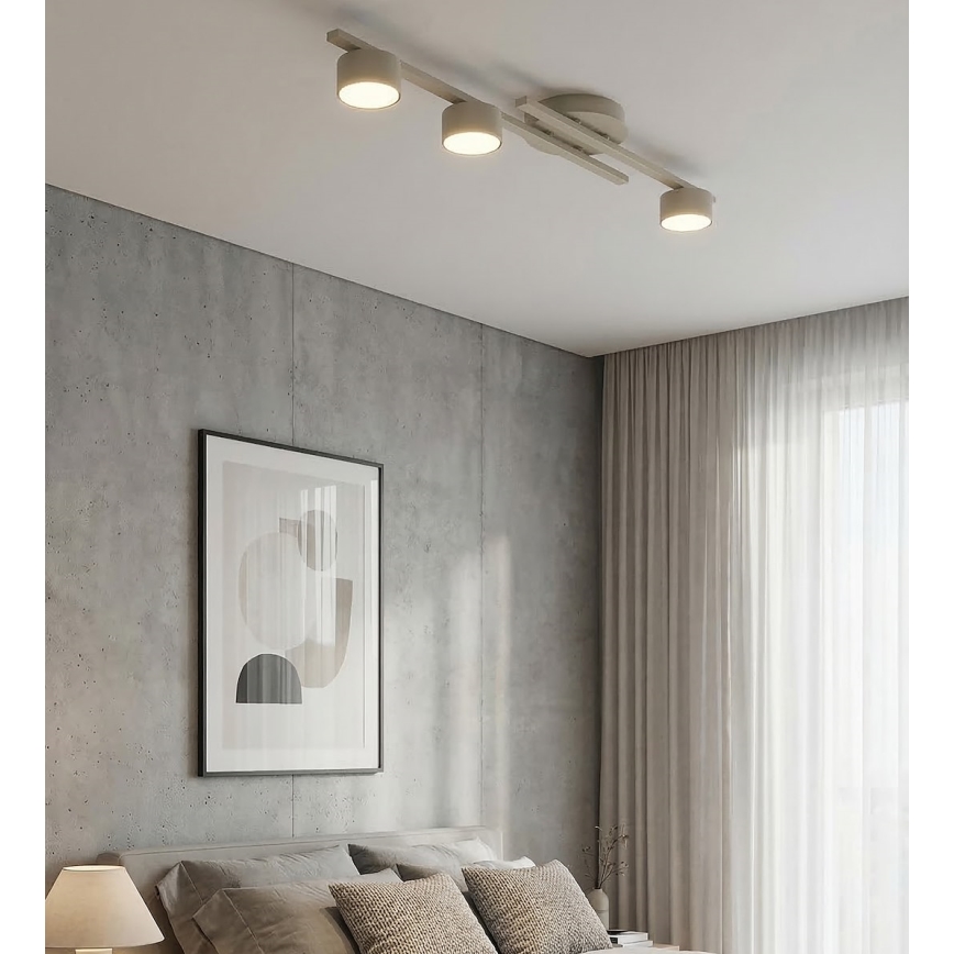 Taklampa FRAGMENT 3xGX53/12W/230V beige