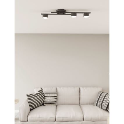 Taklampa FRAGMENT 3xGX53/12W/230V svart