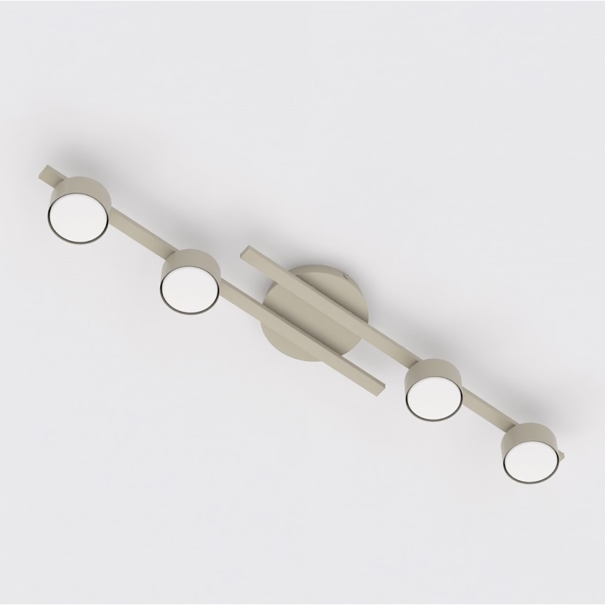 Taklampa FRAGMENT 4xGX53/12W/230V beige