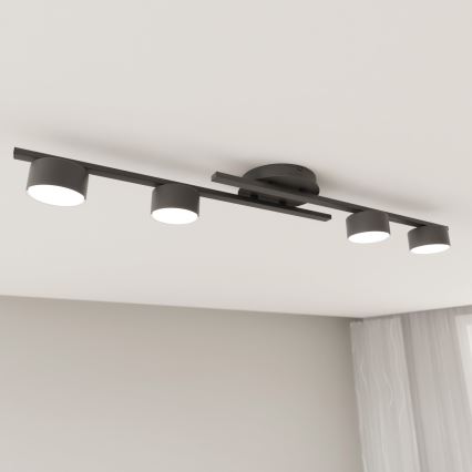 Taklampa FRAGMENT 4xGX53/12W/230V svart