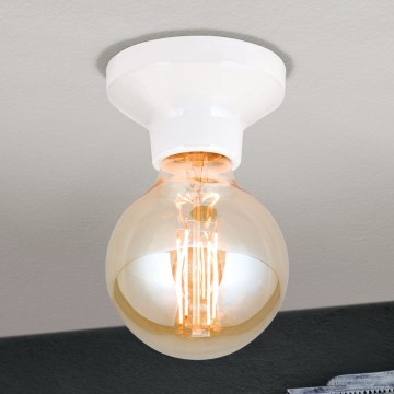 Taklampa FROST 1xE27/60W/230V vit