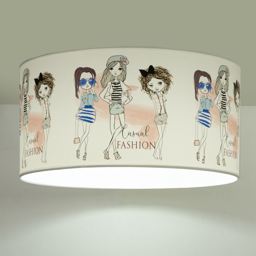 Taklampa GIRLS VIBES för flickrum 1xE27/60W/230V Ø 40 cm