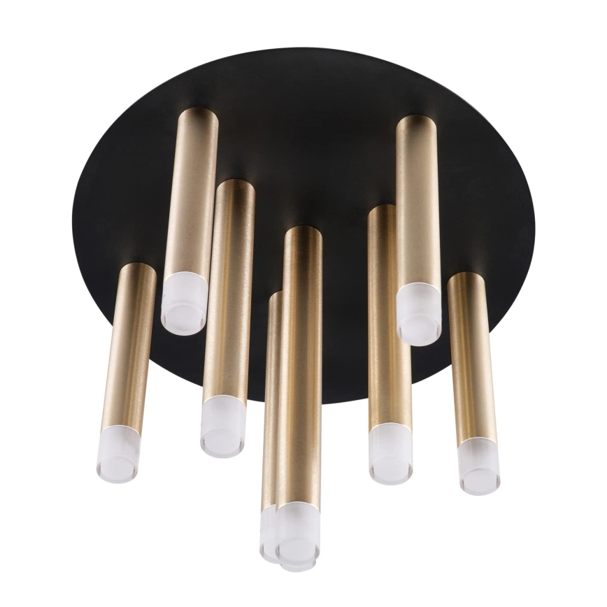 Taklampa GLAM 9xG9/8W/230V guld