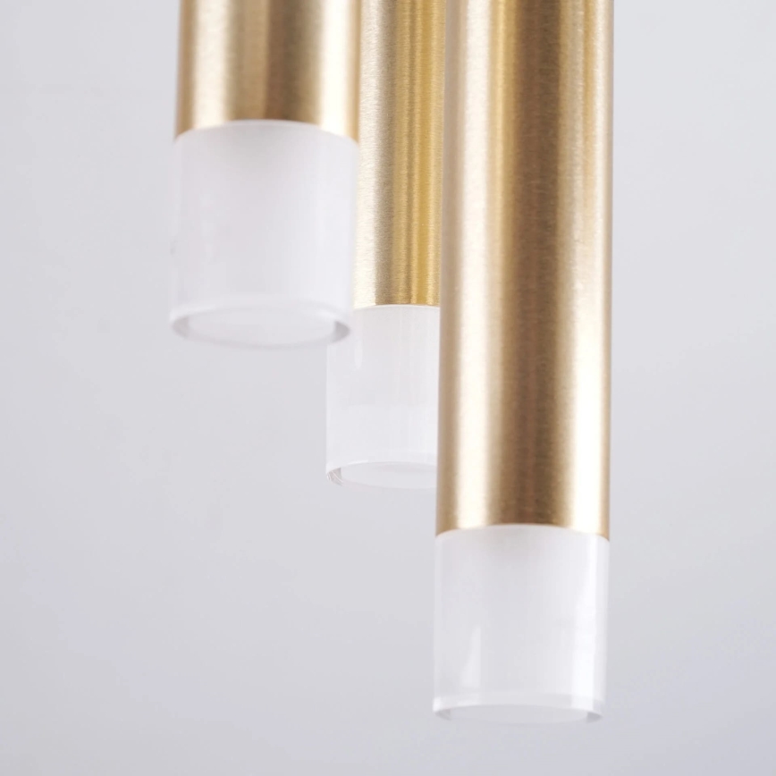 Taklampa GLAM 9xG9/8W/230V guld