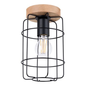 Taklampa GOTTO 1xE27/15W/230V svart/bok