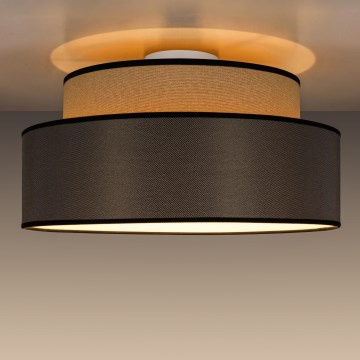 Taklampa GRACE 1xE27/60W/230V diameter 40 cm beige/brun