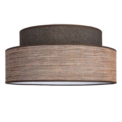 Taklampa GRACE 1xE27/60W/230V diameter 40 cm brun/beige