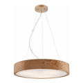 Taklampa i ek med 3xE27/60W/230V, diameter 47,5 cm
