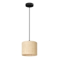 Taklampa i rotting på kabel RATTAN 1xE27/60W/230V Ø 18 cm rotting
