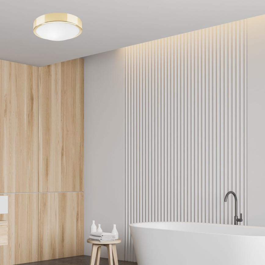 Taklampa JONAS 1xE27/60W/230V diameter 26 cm gyllene