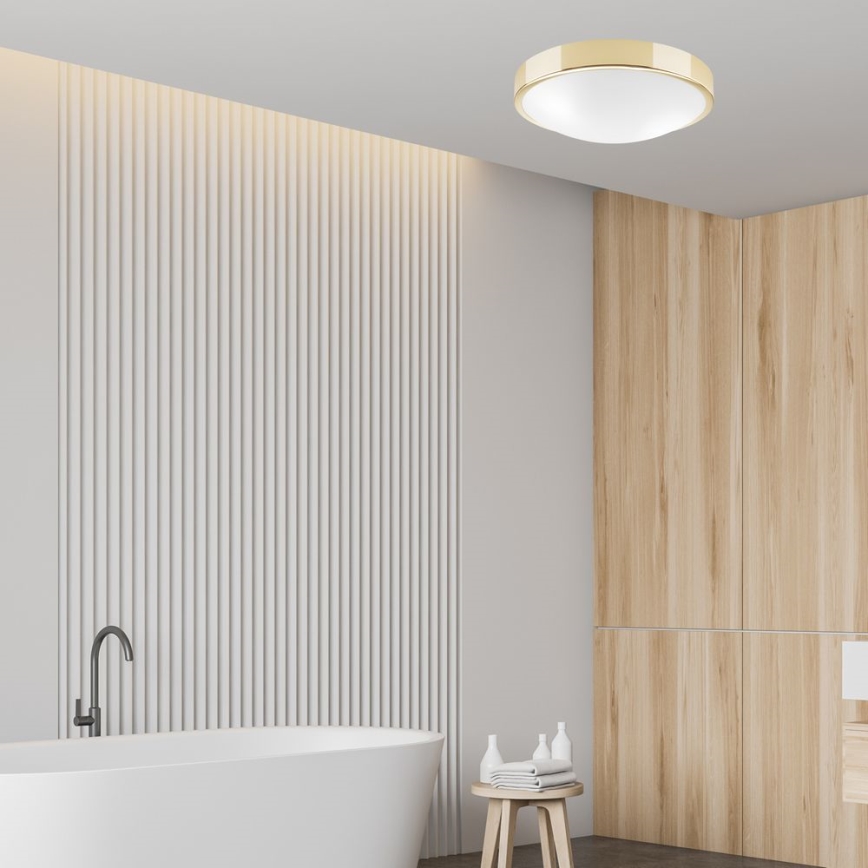 Taklampa JONAS 2xE27/60W/230V diameter 36 cm gyllene