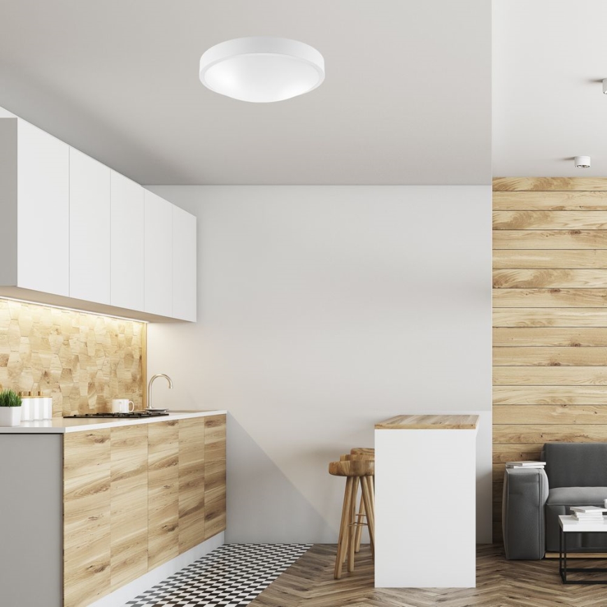 Taklampa JONAS 2xE27/60W/230V diameter 36 cm vit