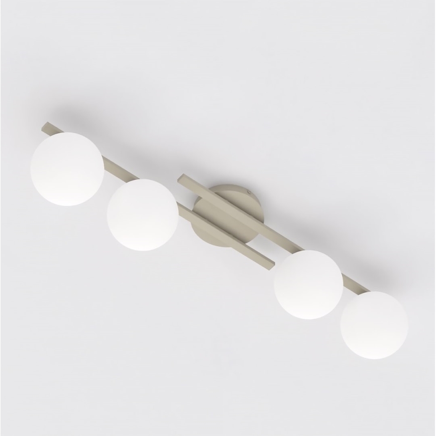 Taklampa KAIRO 4xE14/10W/230V beige