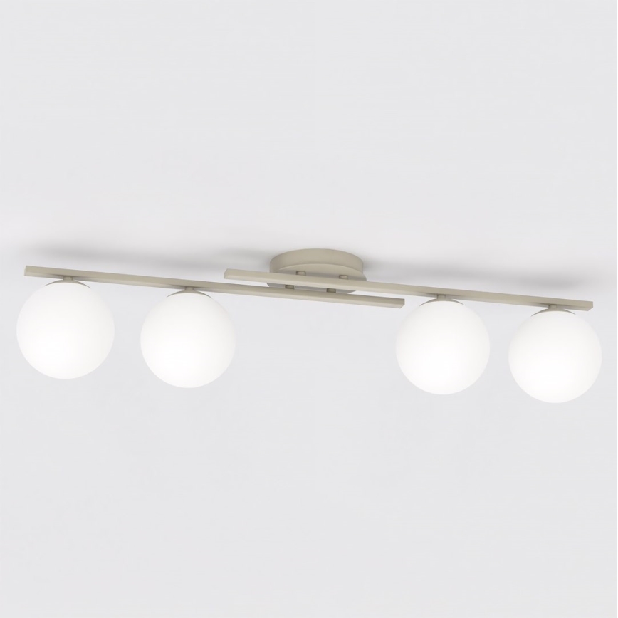 Taklampa KAIRO 4xE14/10W/230V beige