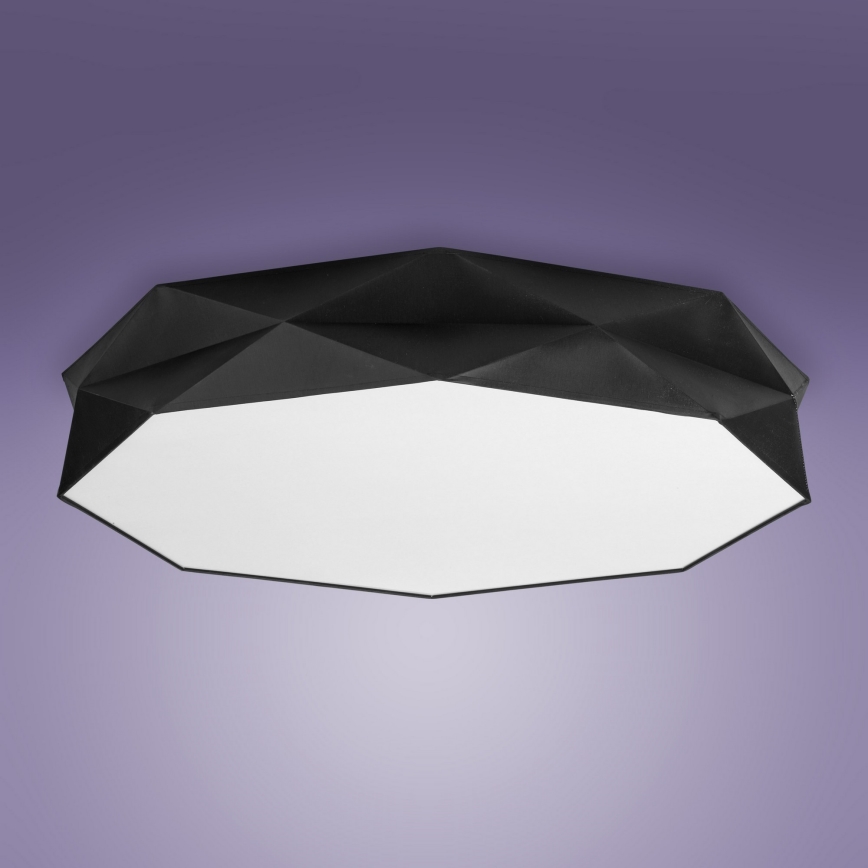 Taklampa  KANTOOR 6xE27/15W/230V svart 