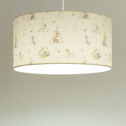 Taklampa KIDS ROOM för barnrum 1xE27/60W/230V Ø 40 cm med söta djurmotiv