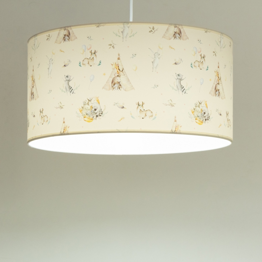 Taklampa KIDS ROOM för barnrum 1xE27/60W/230V Ø 40 cm med söta djurmotiv