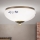 Taklampa LANDHAUS 1xE27/60W/230V Ø 21 cm, brons/vit/blå