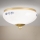 Taklampa LANDHAUS 1xE27/60W/230V Ø 21 cm mässing/vit/blå