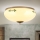 Taklampa LANDHAUS 2xE27/60W/230V Ø 28 cm brons/beige/grön
