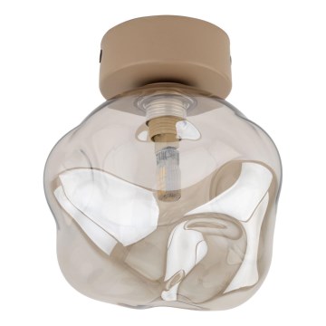 Taklampa LAVA 1xG9/8W/230V beige/rökfärgad beige