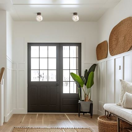 Taklampa LAVA 1xG9/8W/230V brons/rökbeige