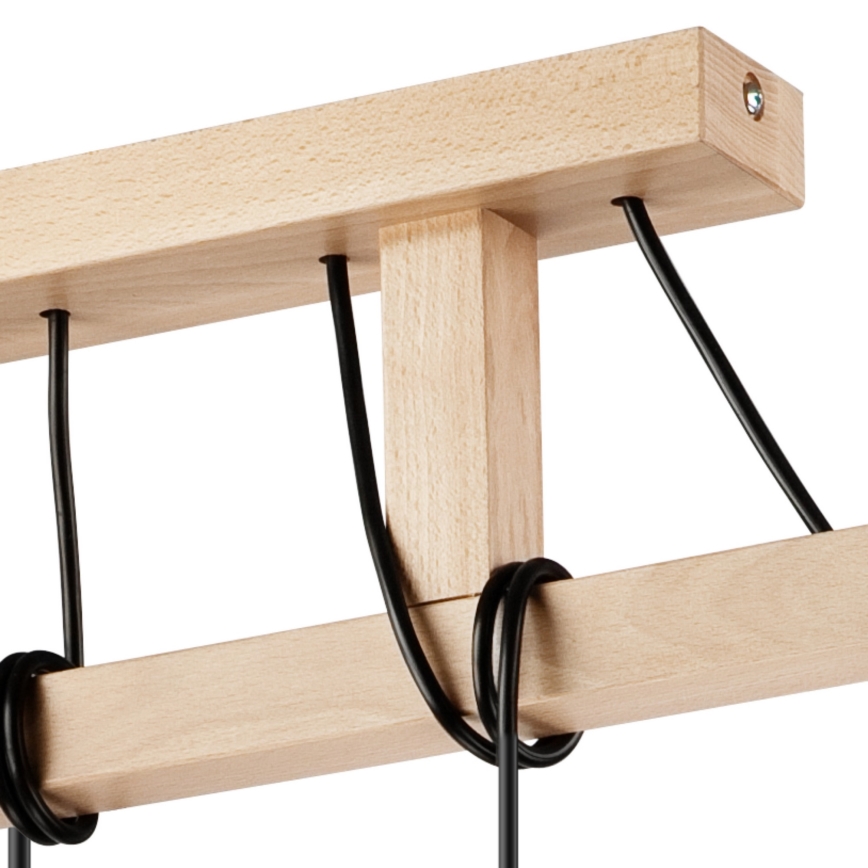 Taklampa på lina LEON 5xE27/60W/230V bok