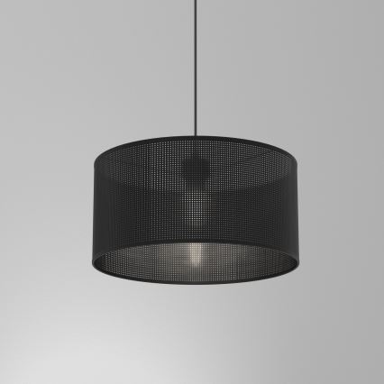 Taklampa på kabel LOFT SHADE 1xE27/60W/230V Ø 40 cm svart