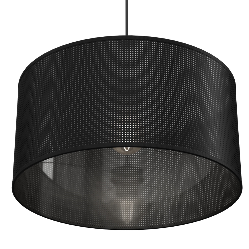 Taklampa på kabel LOFT SHADE 1xE27/60W/230V Ø 40 cm svart
