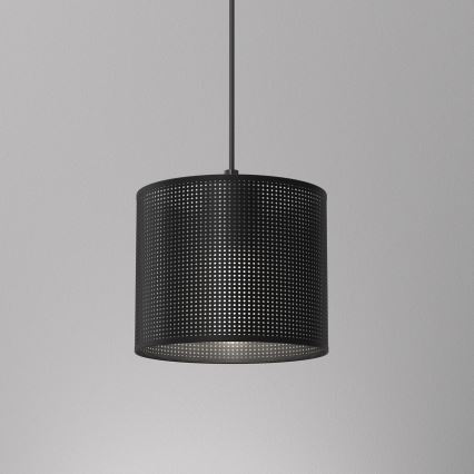 Taklampa på kabel LOFT SHADE 1xE27/60W/230V Ø 18 cm svart