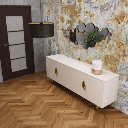 Taklampa på kabel LOFT SHADE 1xE27/60W/230V Ø 40 cm svart/guld