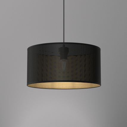 Taklampa på kabel LOFT SHADE 1xE27/60W/230V Ø 40 cm svart/guld